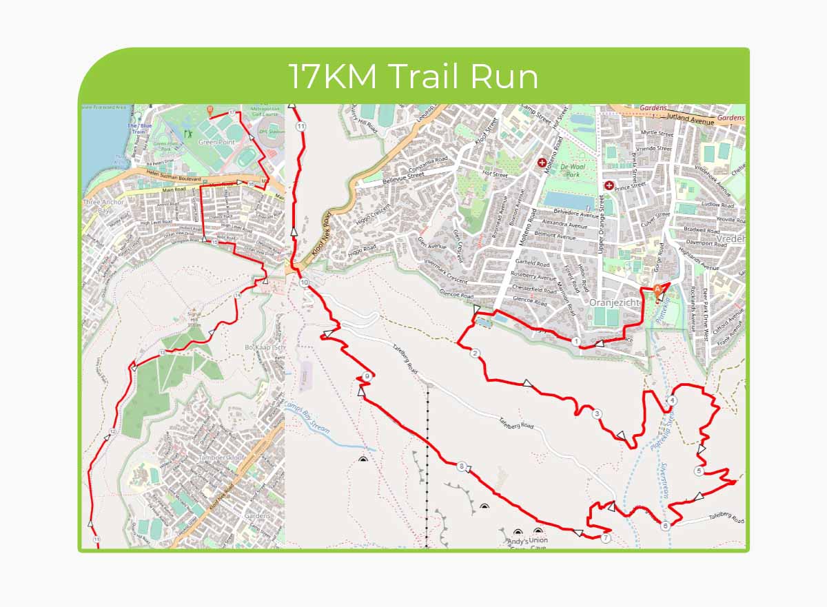 17km route